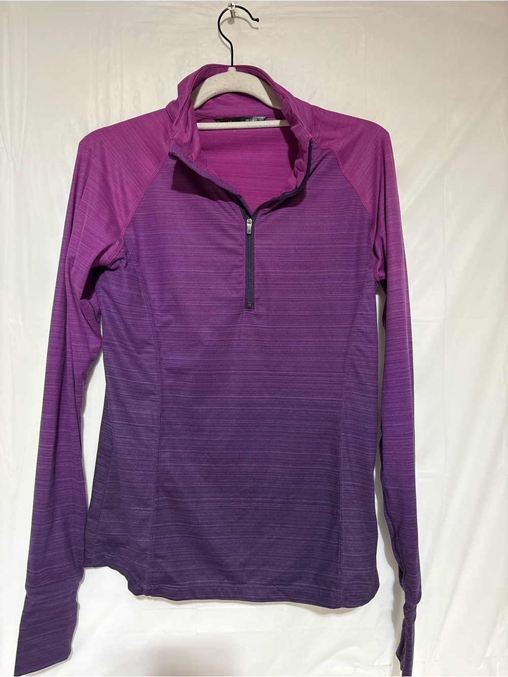 Stoic Women's Purple Half-Zip Long Sleeve Performance Top